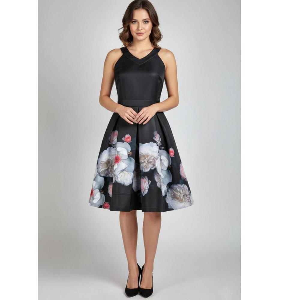 Ted Baker London Jelina Chelsea Floral Fit & Flare Dress Womens Size 2 TB / 6 US